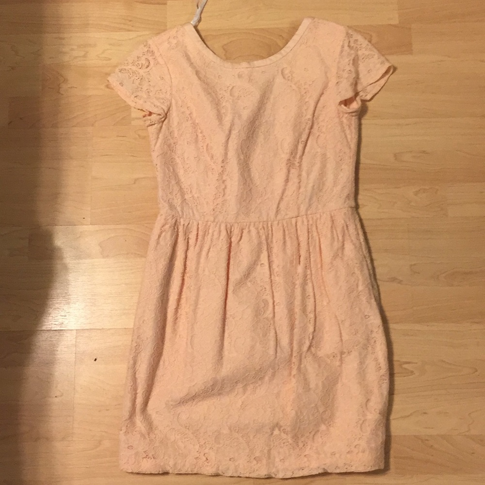 Light pink lace dress
